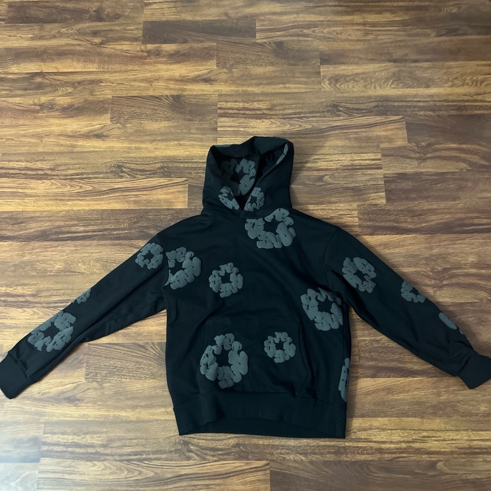 Brand new Denim Tears cotton black hoodie M-XL